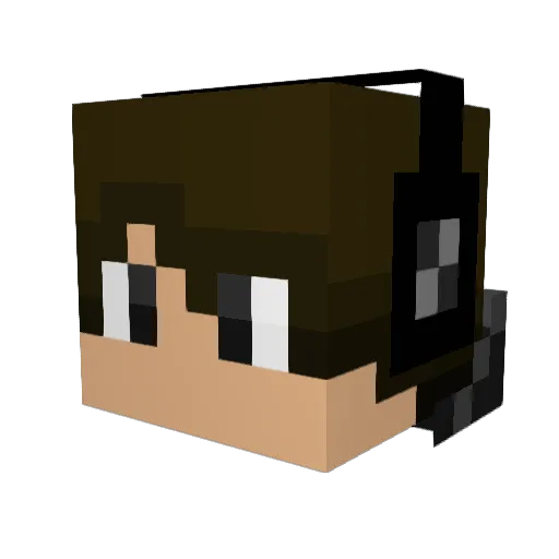 vHitmark Minecraft avatar head, 3D render