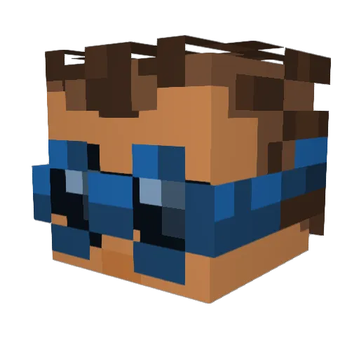 vIct0r2010 Minecraft avatar head, 3D render