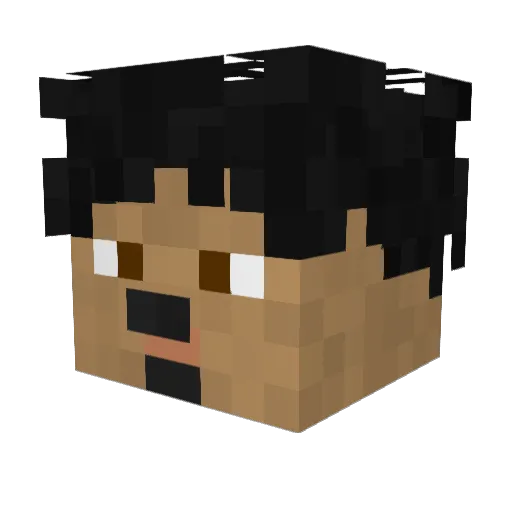 vKabel Minecraft avatar head, 3D render