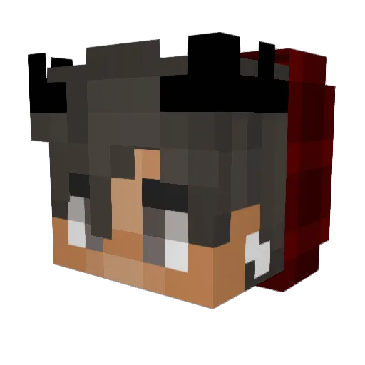 vKarix Minecraft avatar head, 3D render