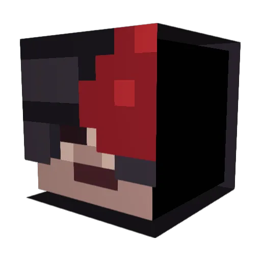vKiiraa Minecraft avatar head, 3D render