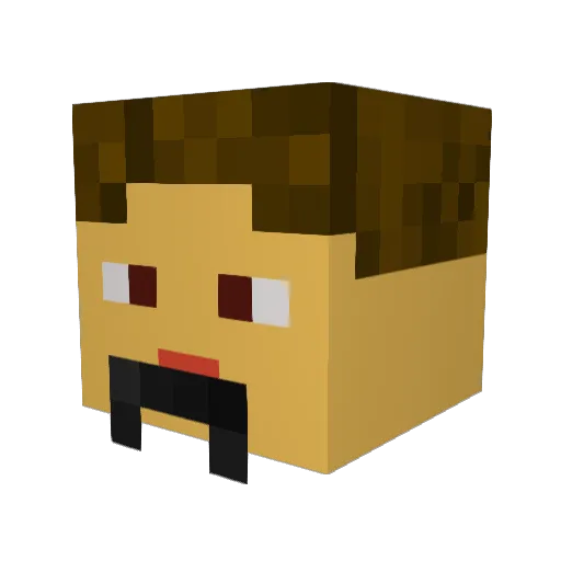 vKingen03 Minecraft avatar head, 3D render