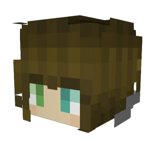 vKnitOn Minecraft avatar head, 3D render