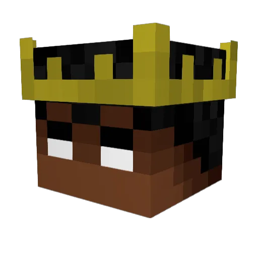 vKredkaa Minecraft avatar head, 3D render