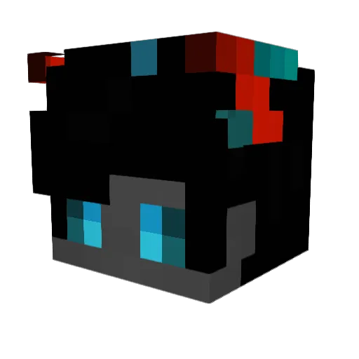 vKyzen Minecraft avatar head, 3D render