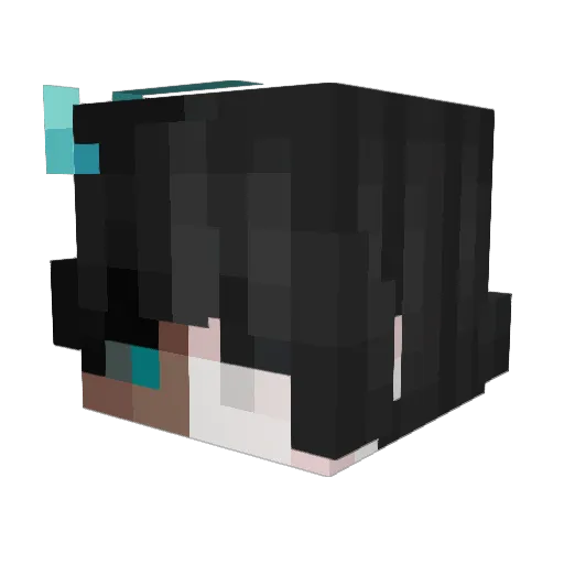 vLgkn Minecraft avatar head, 3D render