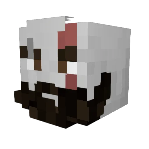 vLilRasta Minecraft avatar head, 3D render