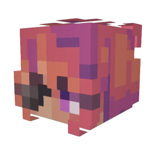 vLucielv Minecraft avatar head, 3D render