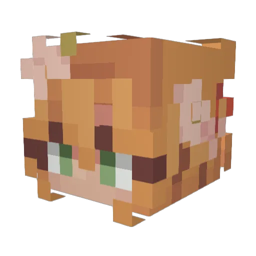 vLytrix Minecraft avatar head, 3D render