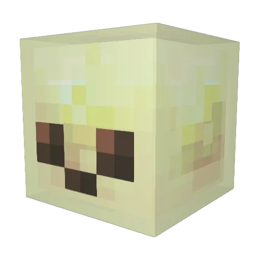 vMP40v Minecraft avatar head, 3D render
