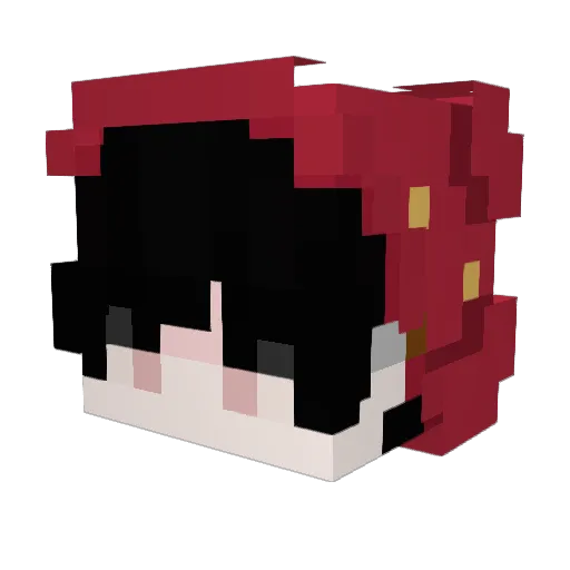 vMana Minecraft avatar head, 3D render