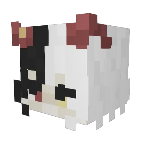 vMelioz Minecraft avatar head, 3D render