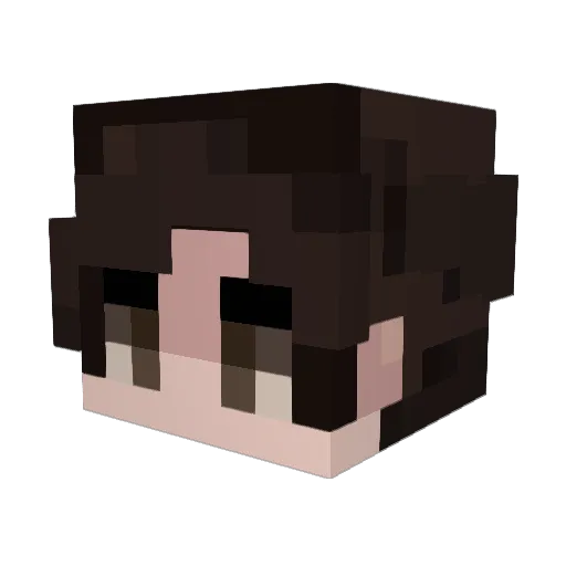 vMika79 Minecraft avatar head, 3D render