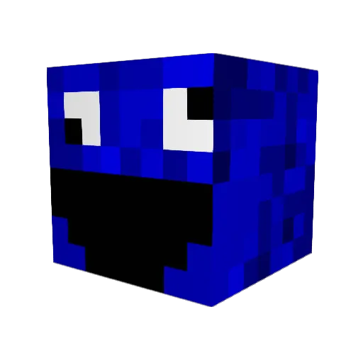 vMoosey Minecraft avatar head, 3D render