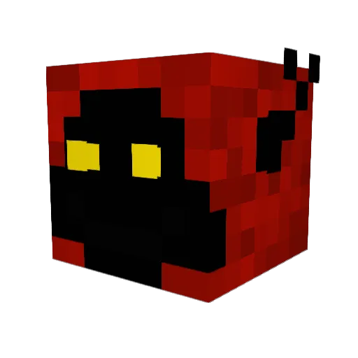 vMysticx Minecraft avatar head, 3D render