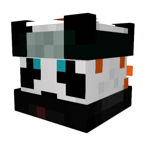 vNatas Minecraft avatar head, 3D render