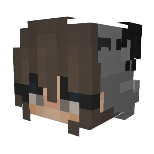 vPotat0 Minecraft avatar head, 3D render