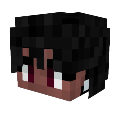 vPuq Minecraft avatar head, 3D render