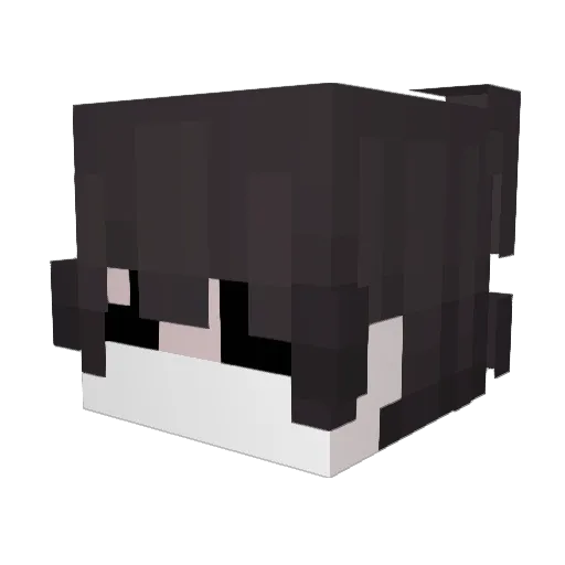 vRCB Minecraft avatar head, 3D render
