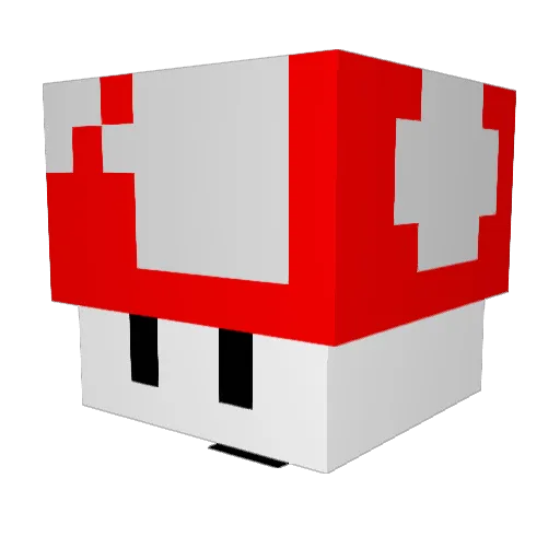 vRafica Minecraft avatar head, 3D render