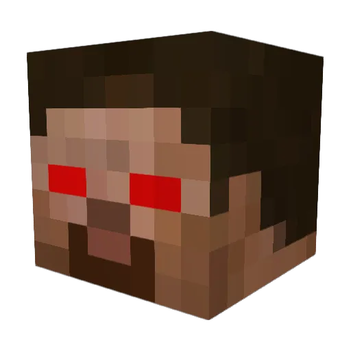 vRari Minecraft avatar head, 3D render