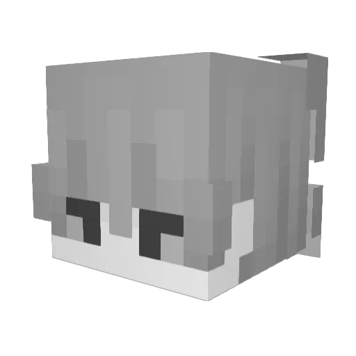 vSM0Y Minecraft avatar head, 3D render
