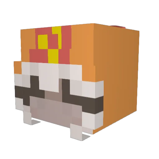vSage Minecraft avatar head, 3D render