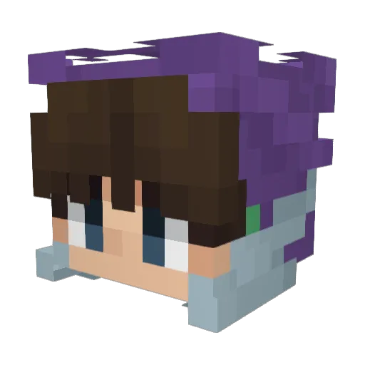 vSapi Minecraft avatar head, 3D render