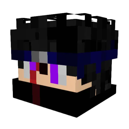 vShampo Minecraft avatar head, 3D render