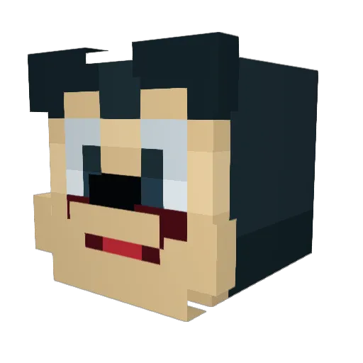 vShivR Minecraft avatar head, 3D render
