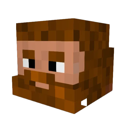 vSoxv Minecraft avatar head, 3D render