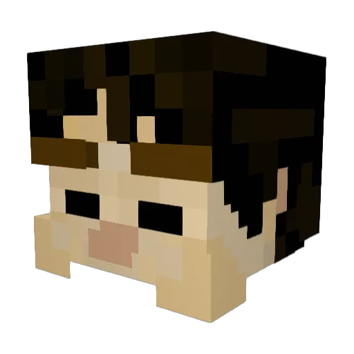 vSpiritBlossom Minecraft avatar head, 3D render
