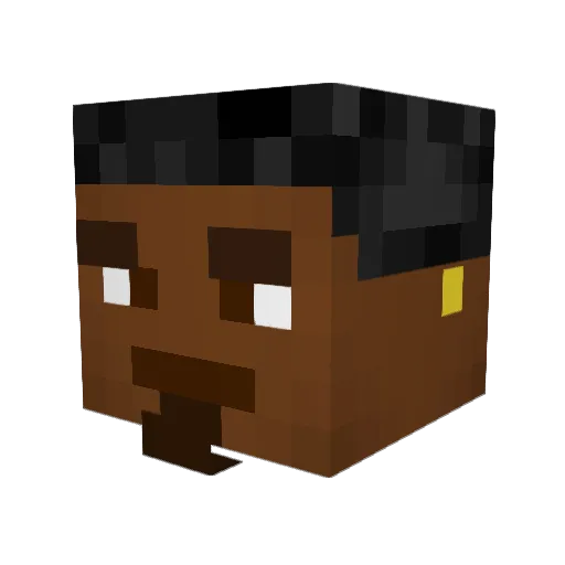 vSqueezii Minecraft avatar head, 3D render