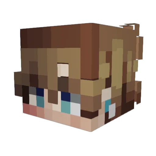 vStevo Minecraft avatar head, 3D render