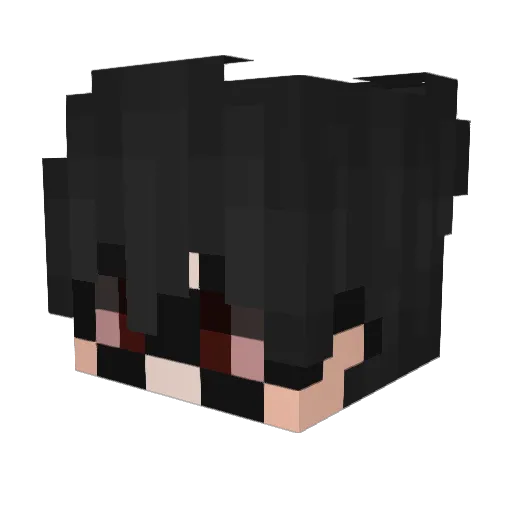 vTardedd Minecraft avatar head, 3D render