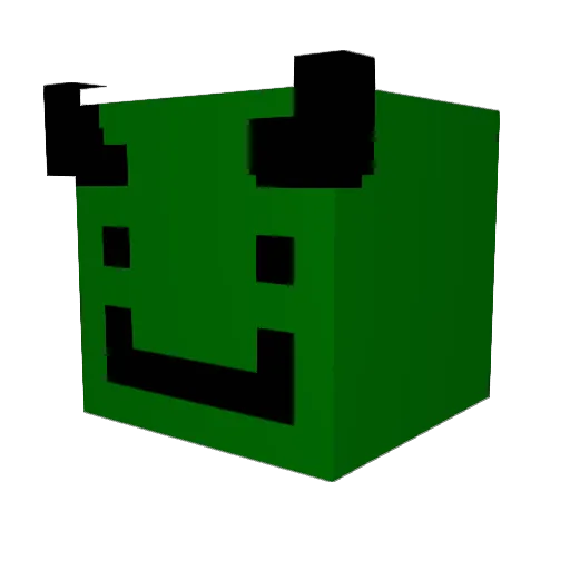 vTemo Minecraft avatar head, 3D render