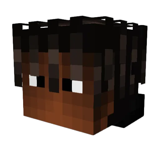 vTreez Minecraft avatar head, 3D render
