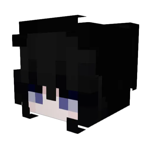 vTyx Minecraft avatar head, 3D render