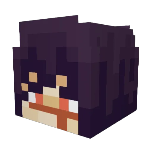 vWarDevil Minecraft avatar head, 3D render