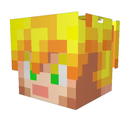 vXSolid_SnakeXv Minecraft avatar head, 3D render