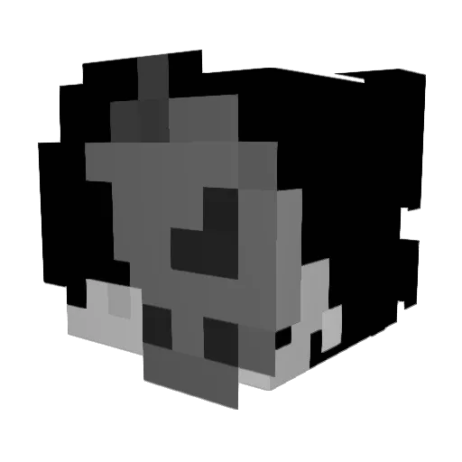 vXenity Minecraft avatar head, 3D render