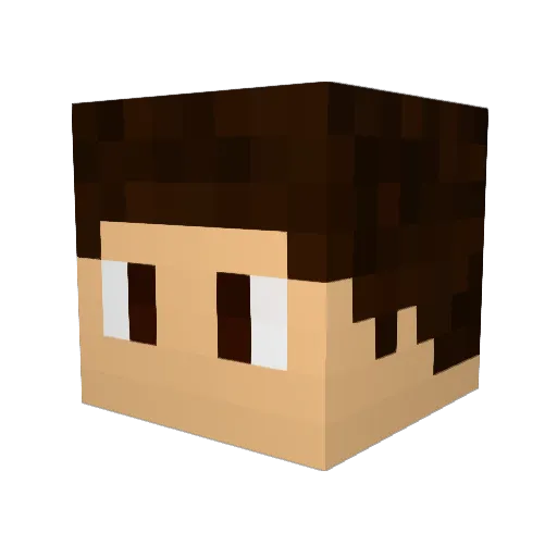 vXiiez_ Minecraft avatar head, 3D render
