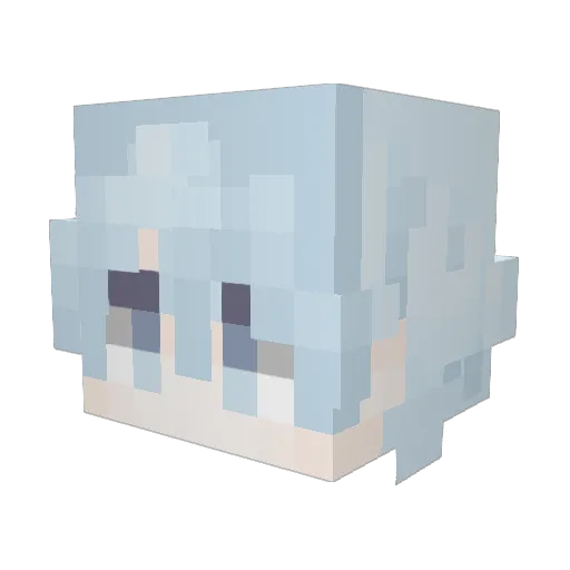 vXp3r_ Minecraft avatar head, 3D render