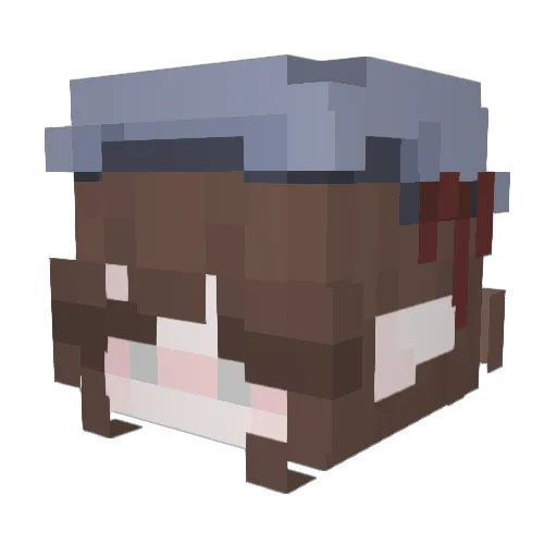 vYasu_ Minecraft avatar head, 3D render