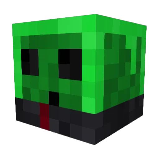 vZXSTU Minecraft avatar head, 3D render