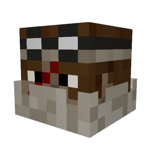 vZ_NINJAx Minecraft avatar head, 3D render