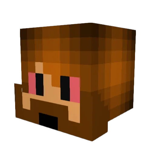 vZealousy Minecraft avatar head, 3D render