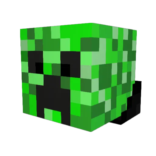 vZeecer Minecraft avatar head, 3D render