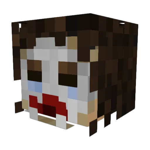 vZeroni Minecraft avatar head, 3D render