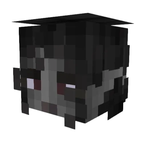 v_Glyph Minecraft avatar head, 3D render